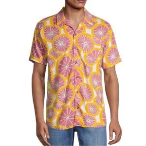 Sovereign Code Bay Grapefruit Short Sleeve Button-Down Shirt Men’s Small